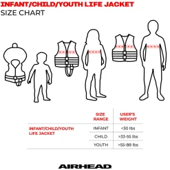 Airhead Bolt Life Jacket Vest | Child-Adult