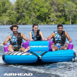 Airhead Booyah! 3 | 1-3 Rider Towable Tube for Boating