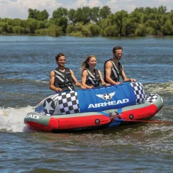 Airhead Chariot Warbird 3 | 1-3 Rider Towable Tube for Boating