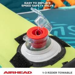 Airhead Chill 'N Thrill | 1-3 Rider Towable Tube for Boating
