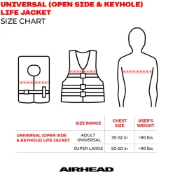 Airhead Element Open Sided Life Jacket Vest | Child-Adult