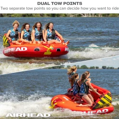 Airhead Great Big Mable® | 1-4 Rider Towable Tube for Boating