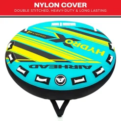 Airhead Hydro-X 4 | 1-4 Rider Towable Tube for Boating *Walmart Exclusive*