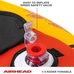 Airhead Jumbo Dog | 1-5 Rider Towable Tube for Boating