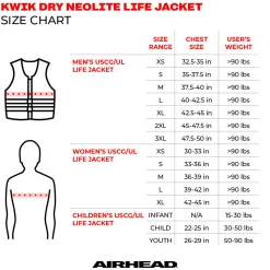 Airhead Orca Neolite Kwik-Dry Life Jacket Vest | Child-Adult