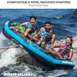 Airhead Ripple Effect 3 | 1-3 Rider Towable Tube for Boating