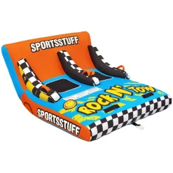 Airhead Rock 'N' Tow 2 | 1-2 Rider Towable Tube for Boating with Rope