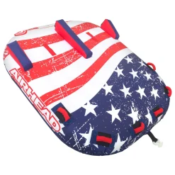 Airhead Stars & Stripes 2 | 1-2 Rider Towable Tube for Boating