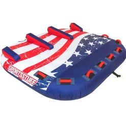 Airhead Stars & Stripes 3 | 1-3 Rider Towable Tube for Boating