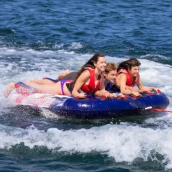 Airhead Stars & Stripes 3 | 1-3 Rider Towable Tube for Boating