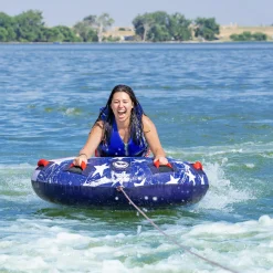 Airhead Stars & Stripes | 1 Rider Towable Tube for Boating