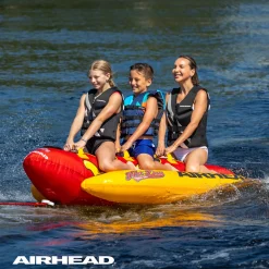 Airhead Triple Dog | 1-3 Rider Towable Tube for Boating